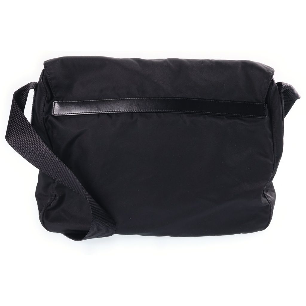 Prada Tessuto Nylon Messenger Bag Black — view 2
