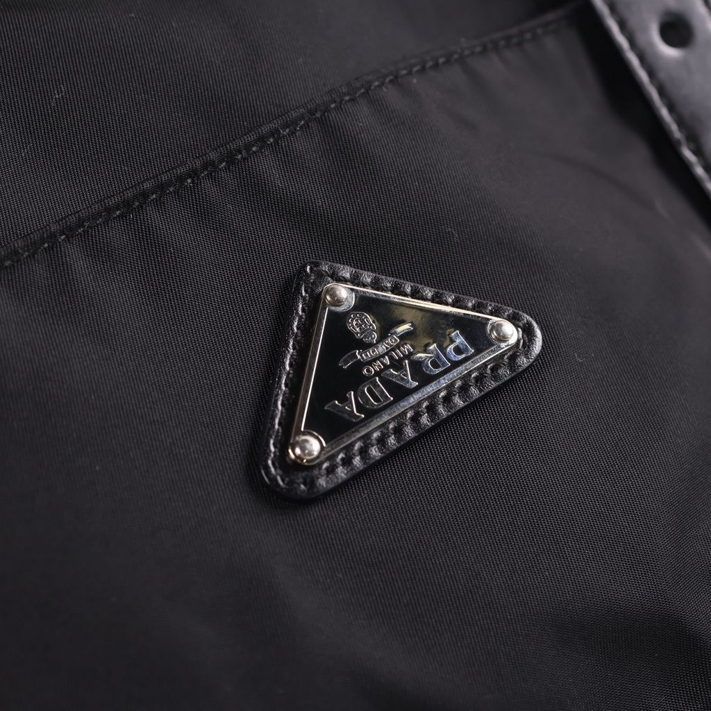 Prada Tessuto Nylon Messenger Bag Black — view 6