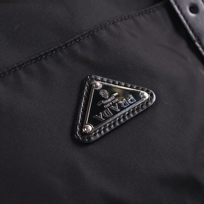 Prada Tessuto Nylon Messenger Bag Black — view 6