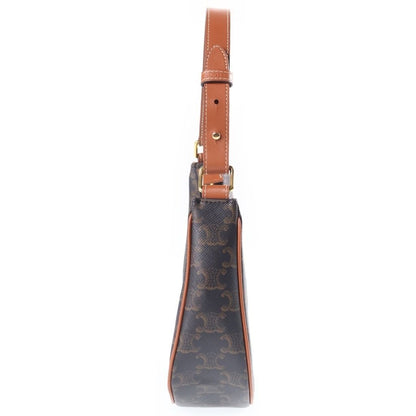 Celine Triomphe Ava Bag Brown Leather Gold — view 3