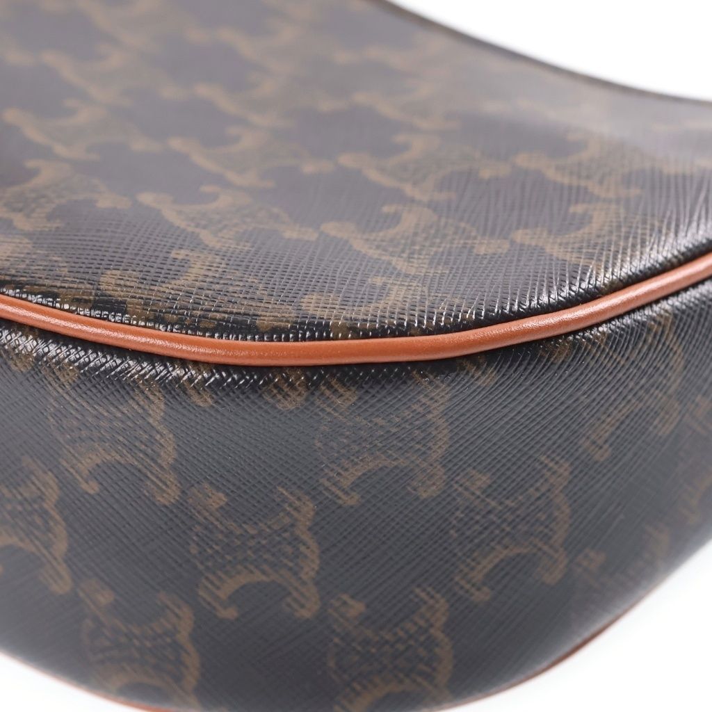 Celine Triomphe Ava Bag Brown Leather Gold — view 5