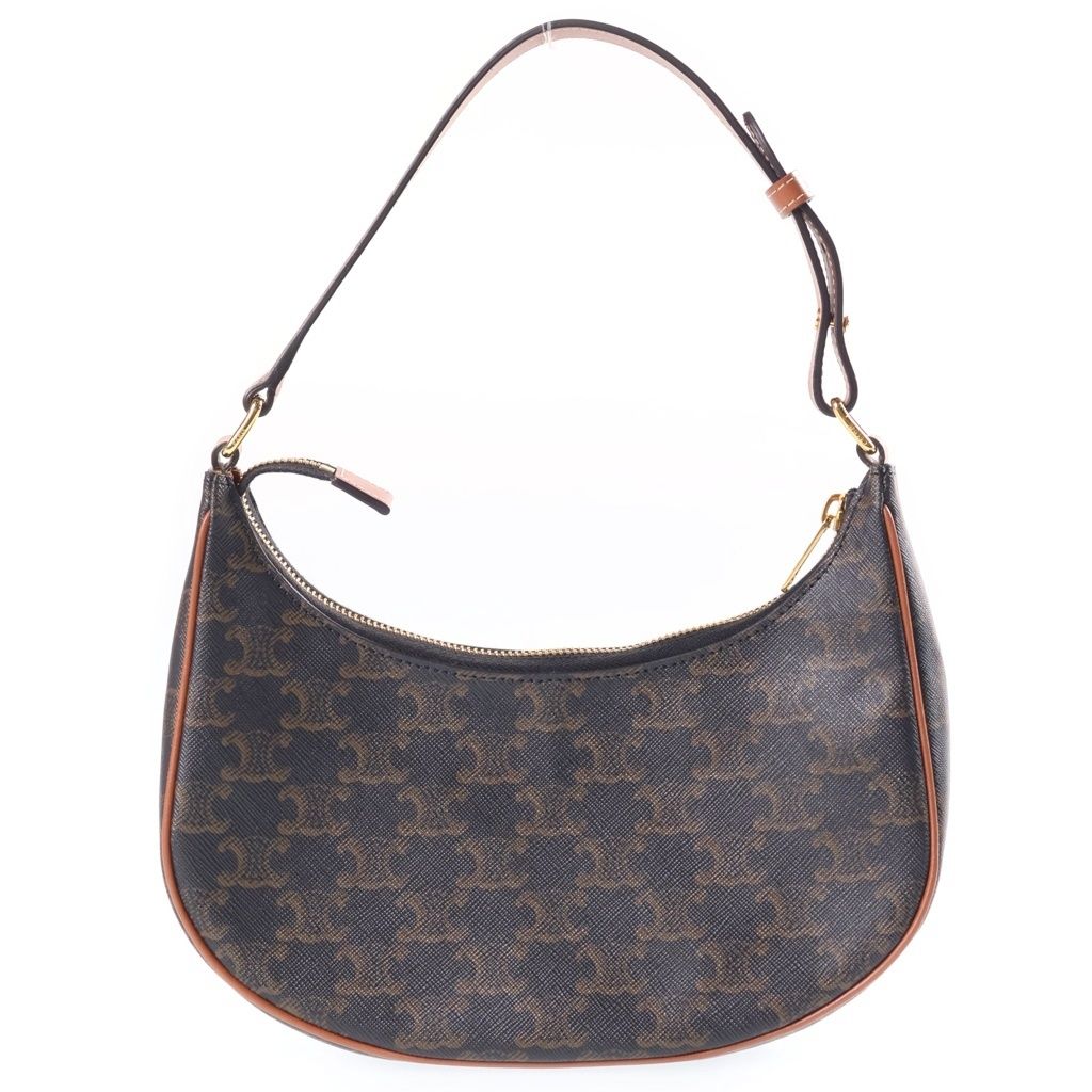 Celine Triomphe Ava Bag Brown Leather Gold — view 2