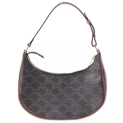 Celine Triomphe Ava Bag Brown Leather Gold — view 2