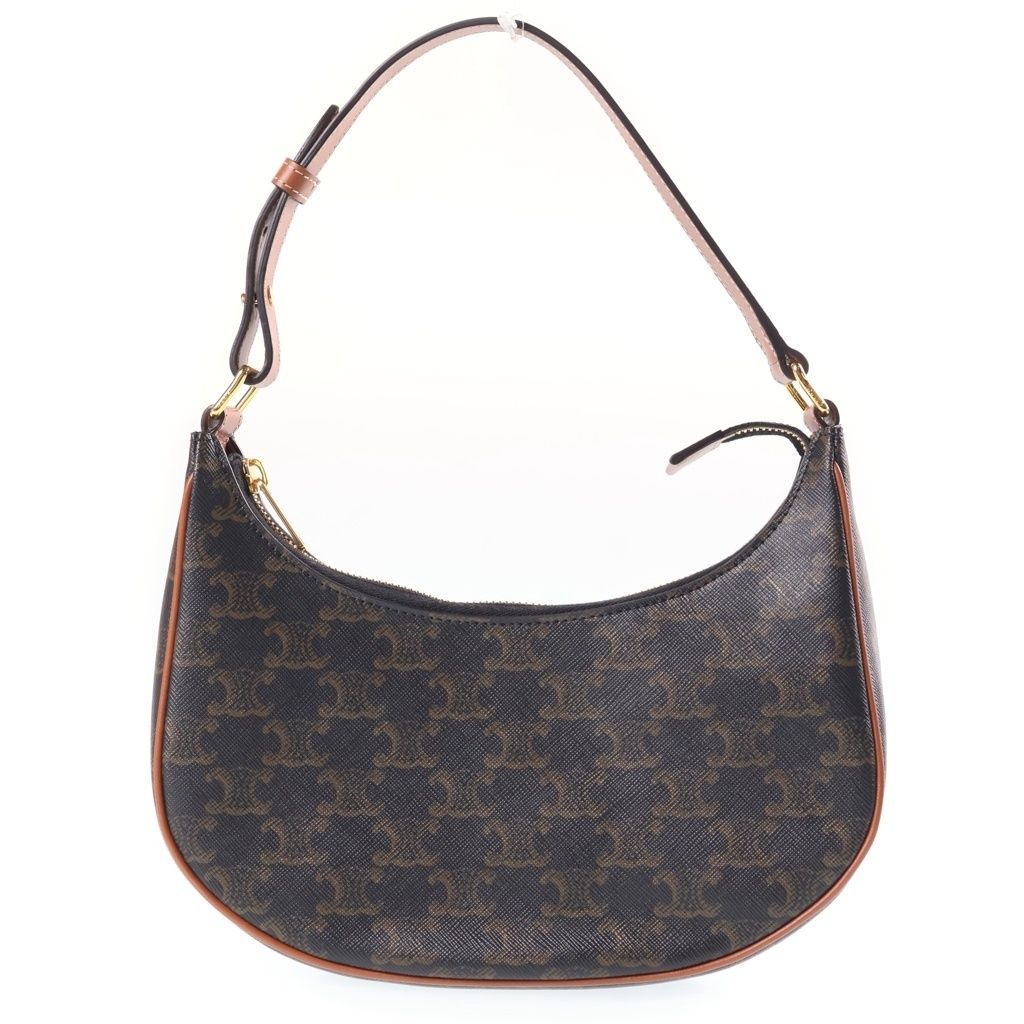 Celine Triomphe Ava Bag Brown Leather Gold