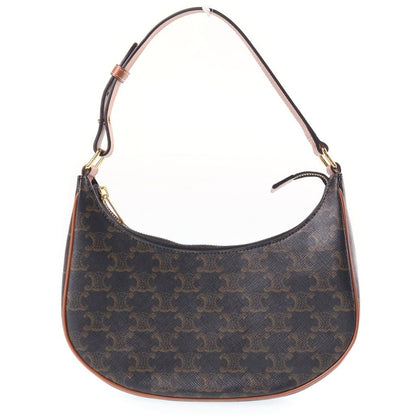 Celine Triomphe Ava Bag Brown Leather Gold