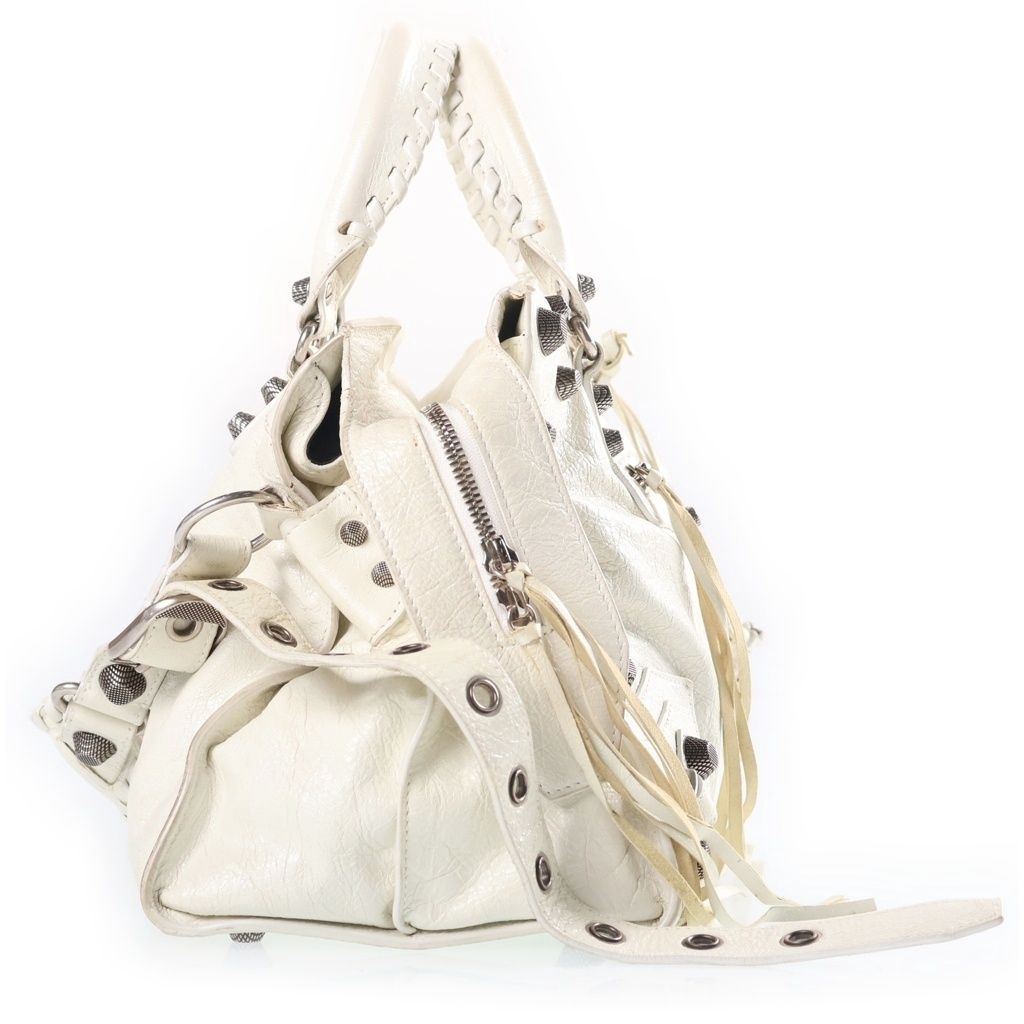 Balenciaga Neo Cagole City Handbag Arena Lambskin Neo White — view 3