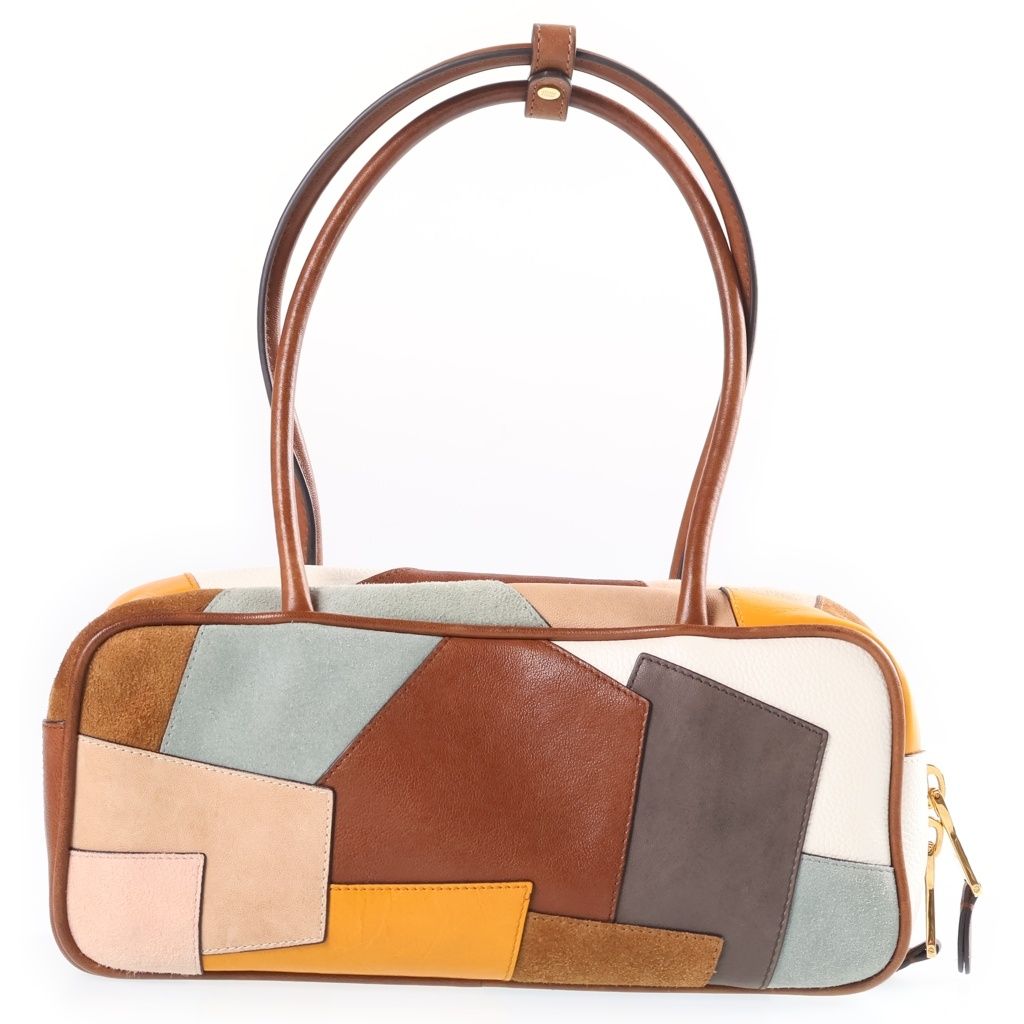Miu Miu Beau Leather Patchwork Back Multi Handbag — view 2