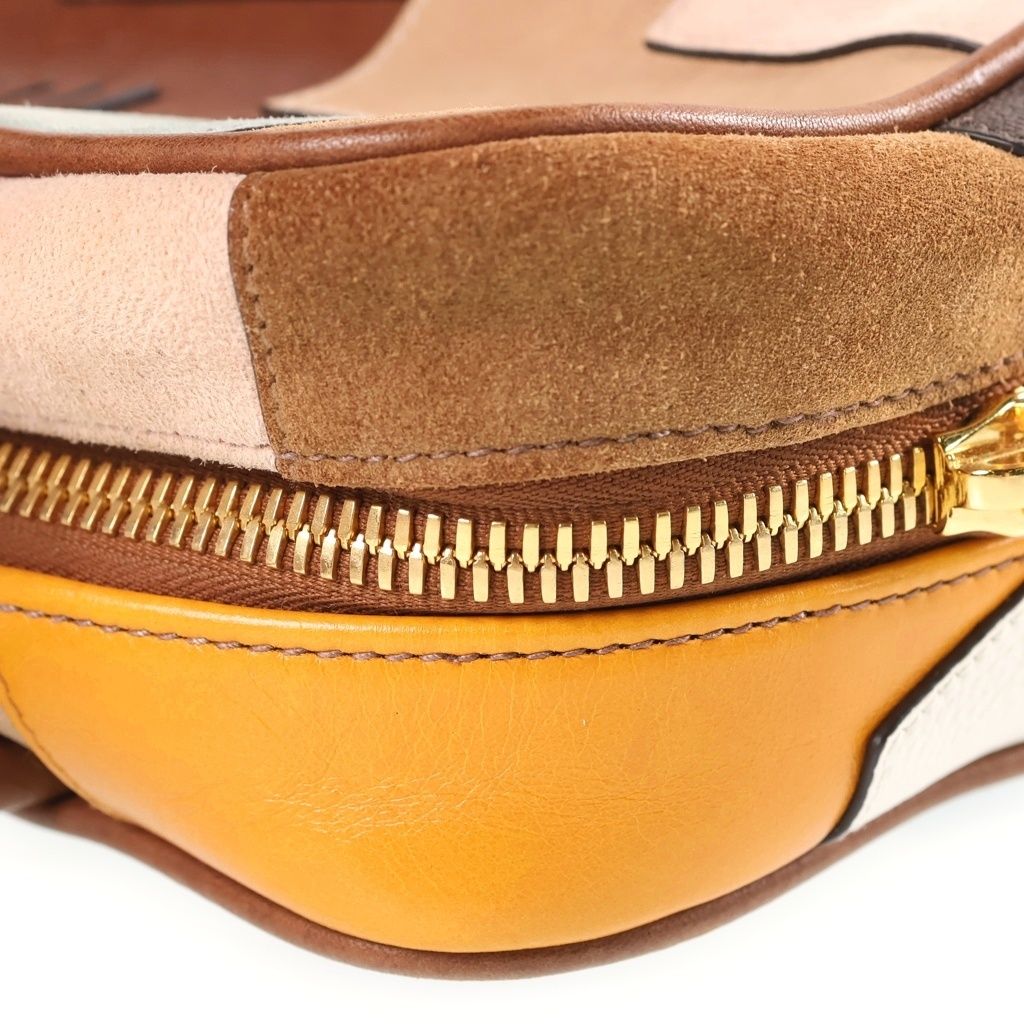 Miu Miu Beau Leather Patchwork Back Multi Handbag — view 6