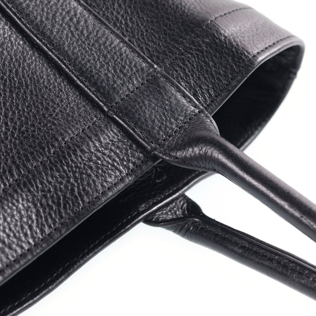 Chrome Hearts Mini Tote Cemetery Cross Patch Mini Leather Handbag Black — view 6