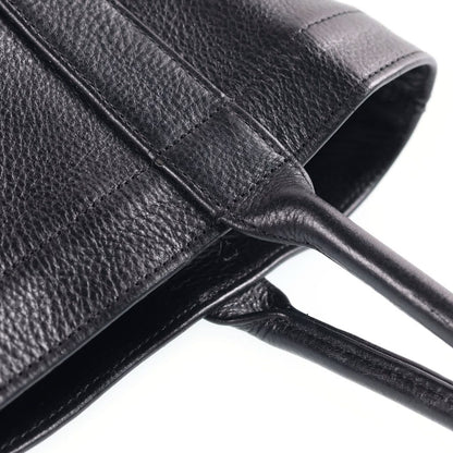 Chrome Hearts Mini Tote Cemetery Cross Patch Mini Leather Handbag Black — view 6