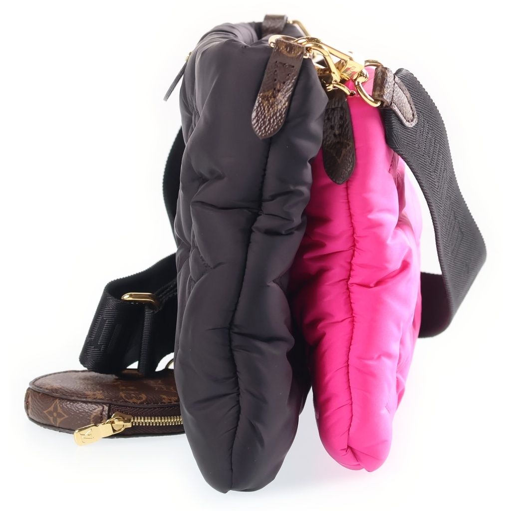 Louis Vuitton LV Pillow Maxi Multi Pochette Accessoires Shoulder Bag Black Pink — view 3