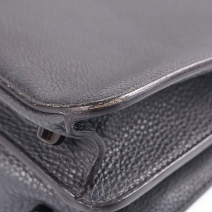 Fendi Peekaboo ISeeU Medium 2-Way Shoulder Bag Gray Leather Black — view 5