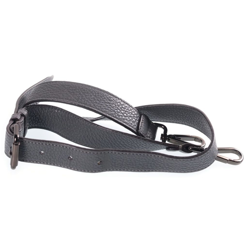 Fendi Peekaboo ISeeU Medium 2-Way Shoulder Bag Gray Leather Black — view 8