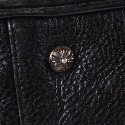 Chrome Hearts Gym MD Gym Bag Shape CH Charm Small Leather Handbag Black — view 6