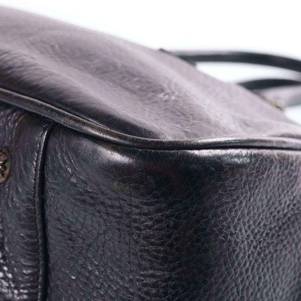 Chrome Hearts Gym MD Gym Bag Shape CH Charm Small Leather Handbag Black — view 5