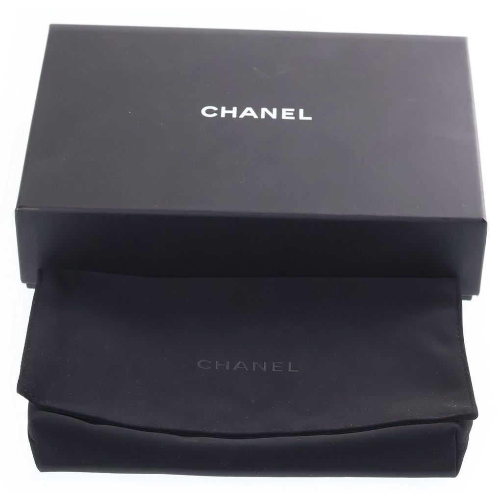 Chanel CC Logo Quilted Caviar Leather Gold Chain Wallet Shoulder Bag Random — view 8