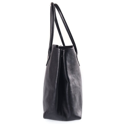 Chrome Hearts Snp BS Fluer Patch Tote Double Snap BS Flare Leather Black — view 3