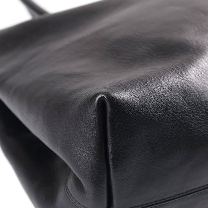 Chrome Hearts Snp BS Fluer Patch Tote Double Snap BS Flare Leather Black — view 5