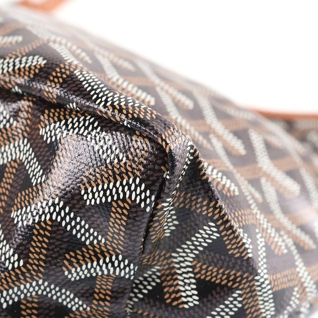Goyard Boheme Hobo Mini Shoulder Bag Mini Tote Brown Leather — view 5