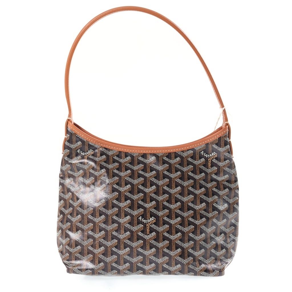 Goyard Boheme Hobo Mini Shoulder Bag Mini Tote Brown Leather — view 2