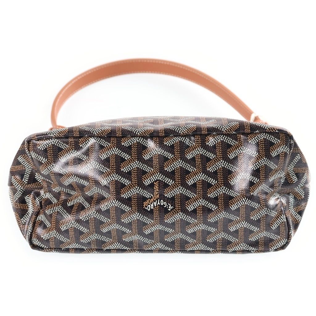 Goyard Boheme Hobo Mini Shoulder Bag Mini Tote Brown Leather — view 4