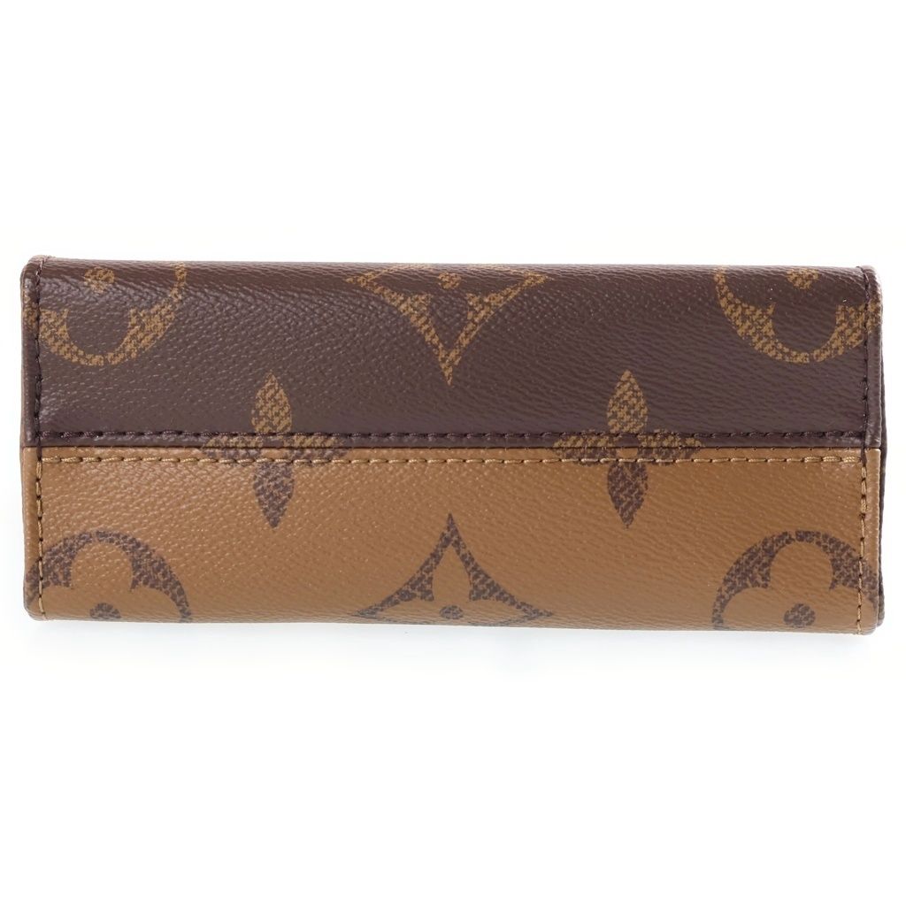 Louis Vuitton Monogram Reverse on the Go BB 2-Way Shoulder Bag Brown Leather — view 4