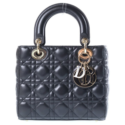Dior My Medium 2-Way Shoulder Bag Black Lambskin Gold