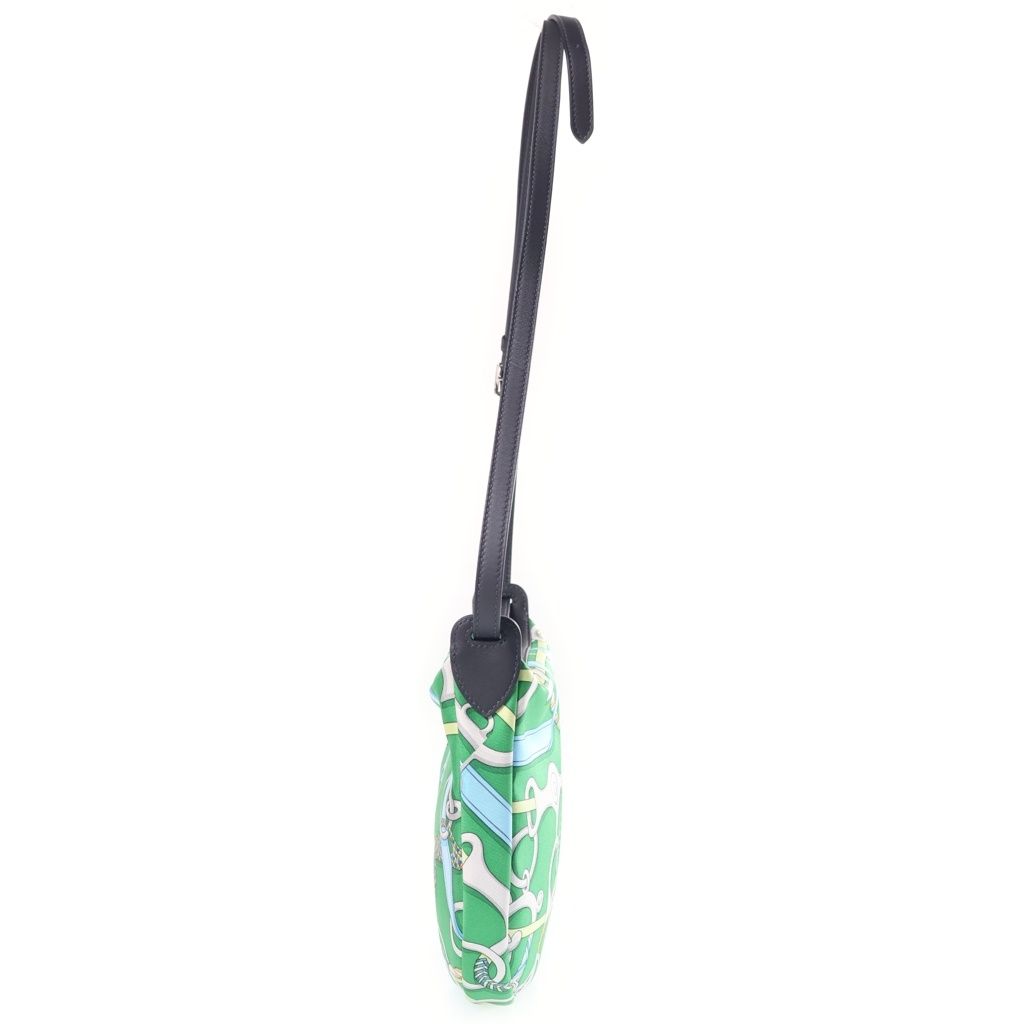 Hermes Panolie Equeste Sursois to Go Shoulder with Silk Pouch Green — view 3