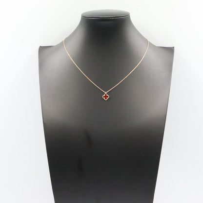 Van Cleef & Arpels Necklace Sweet Alhambra Carnelian 39.5 18k Pink Gold — view 6