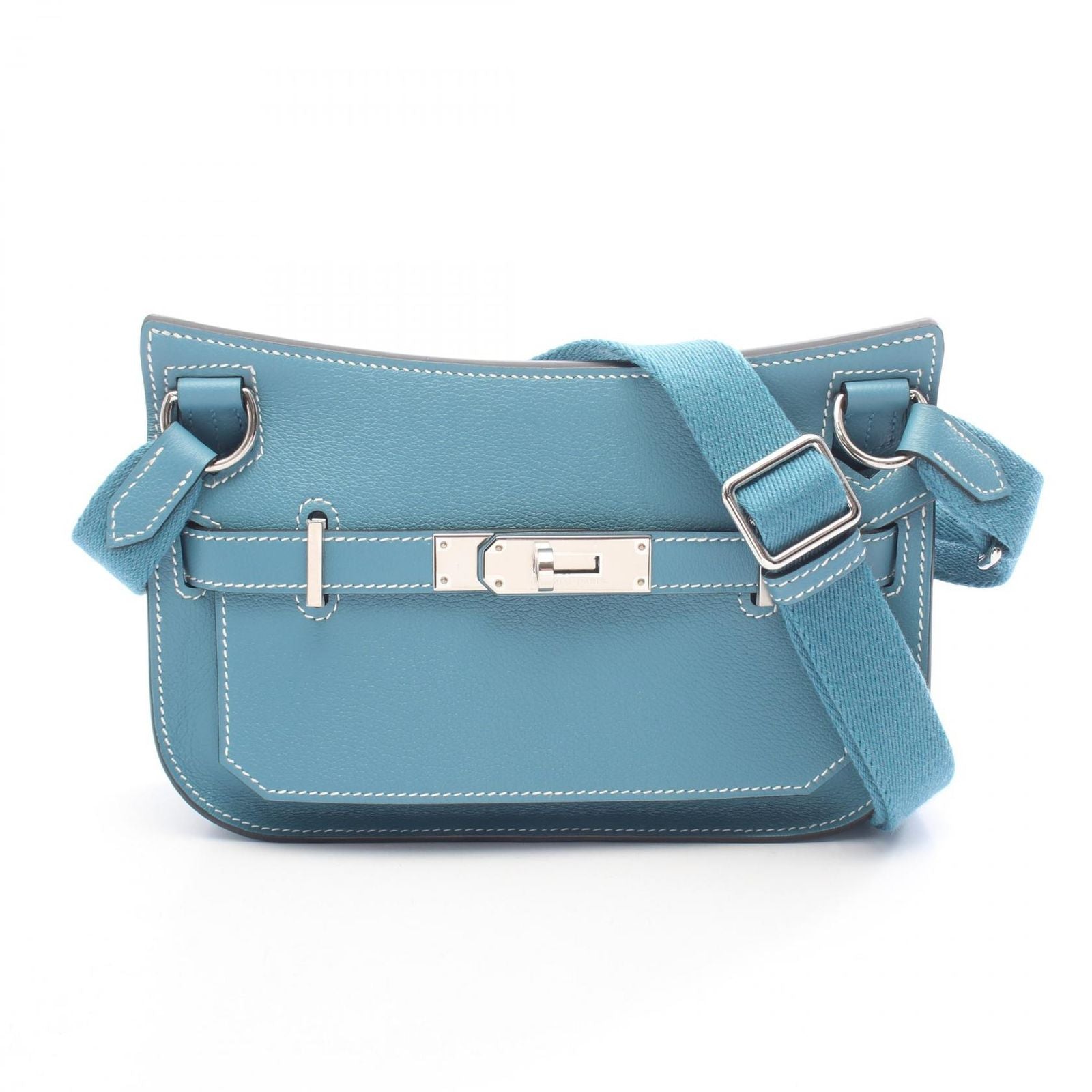 Hermes Shoulder Bag Jypsiere Mini New Blue Jean
