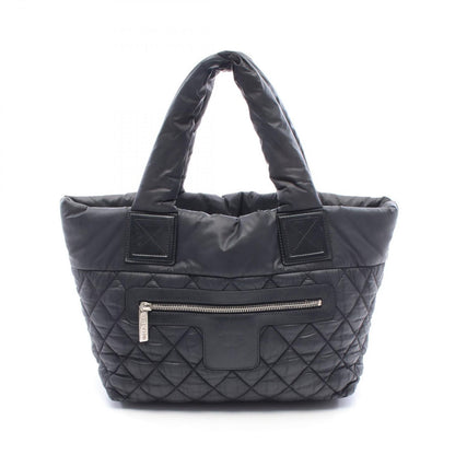 Chanel Tote Coco Cocoon Small Reversible Black Nylon Leather