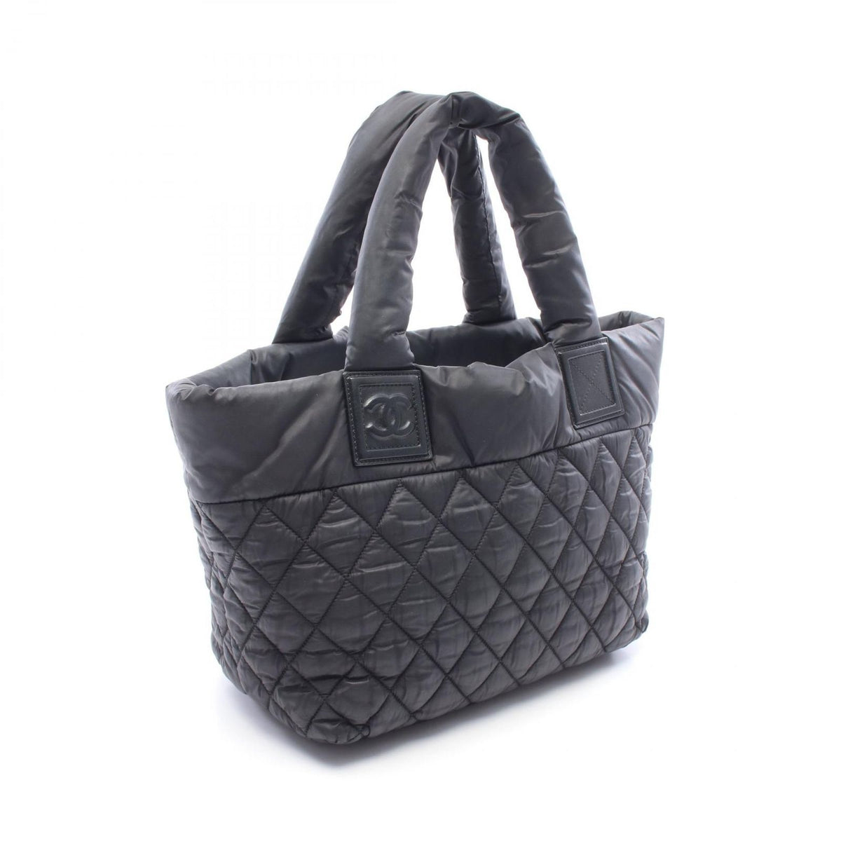 Chanel Tote Coco Cocoon Small Reversible Black Nylon Leather — view 2