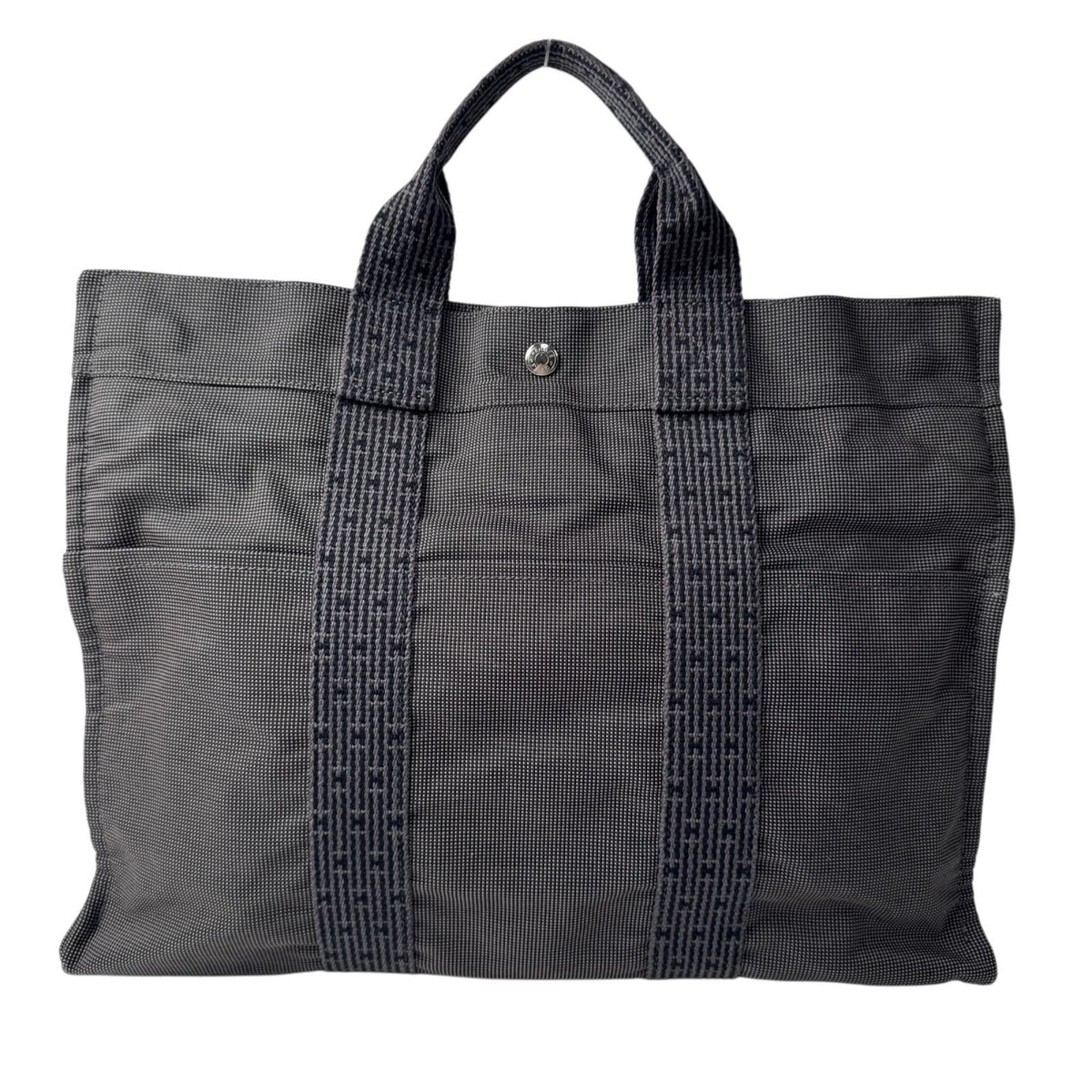 Hermes Herline MM Gray Tote