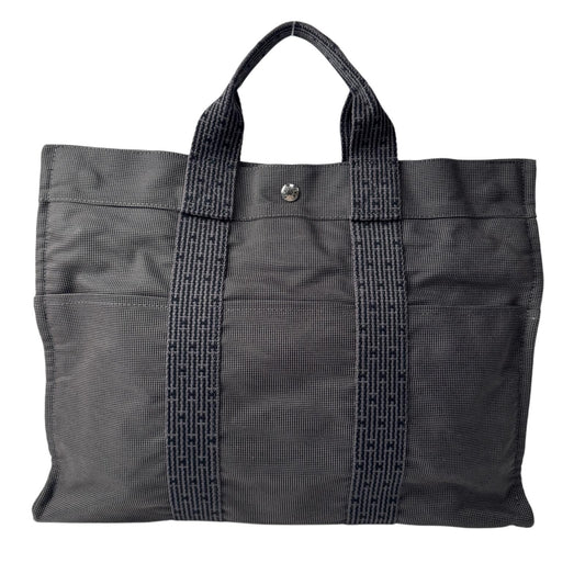 Hermes Herline MM Gray Tote
