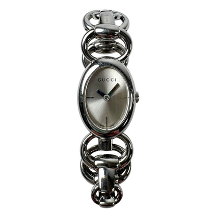 Gucci 118 Tornavoni Watch Silver Quartz Oval — view 2
