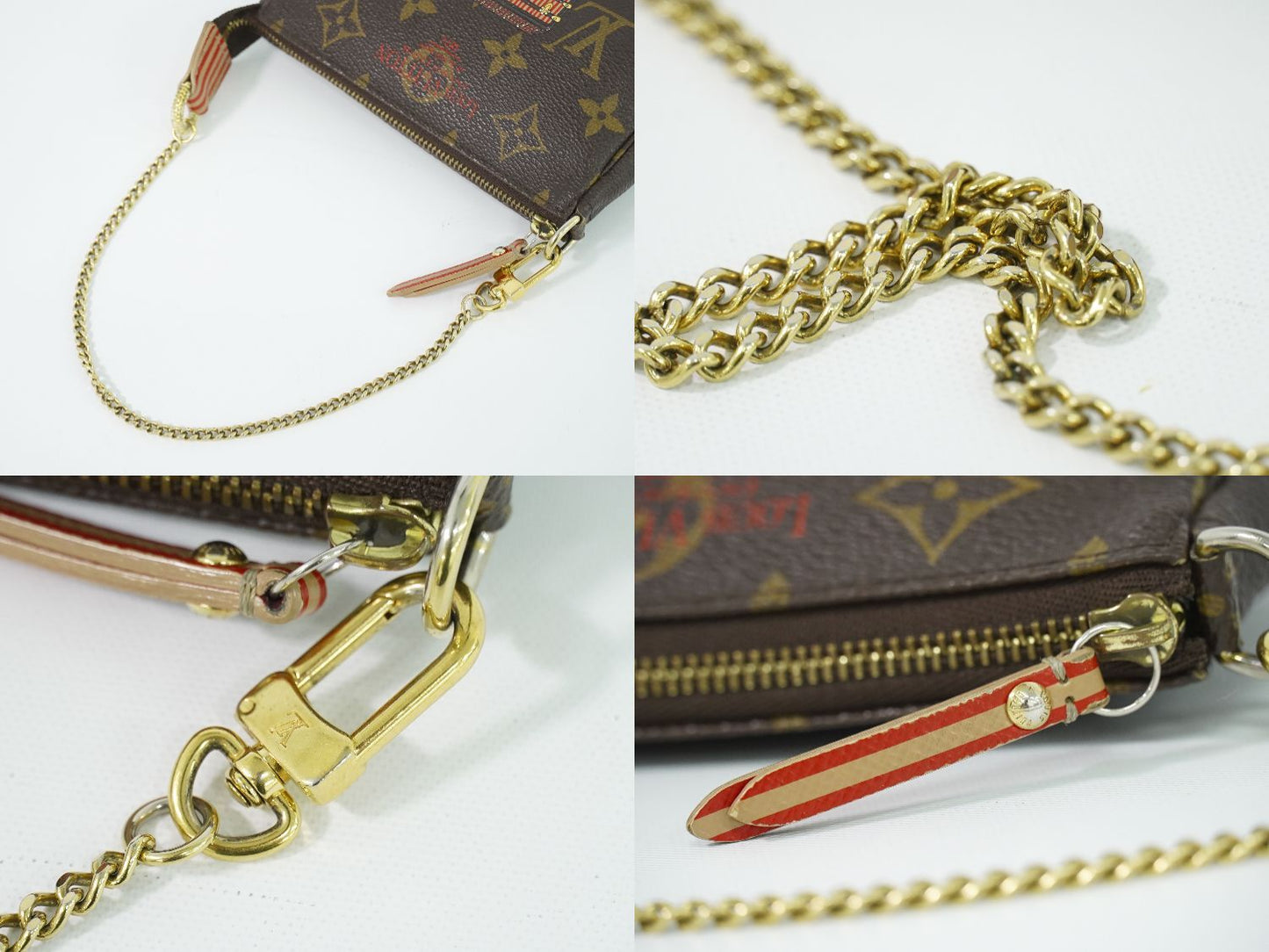 Louis Vuitton LV Mini Pochette Accessoires Trunk & Lock Monogram Pouch Handbag — view 6