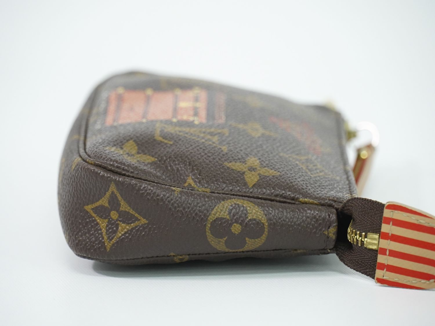 Louis Vuitton LV Mini Pochette Accessoires Trunk & Lock Monogram Pouch Handbag — view 4