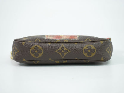 Louis Vuitton LV Mini Pochette Accessoires Trunk & Lock Monogram Pouch Handbag — view 3