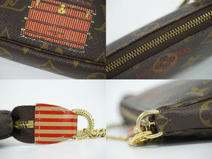 Louis Vuitton LV Mini Pochette Accessoires Trunk & Lock Monogram Pouch Handbag — view 7