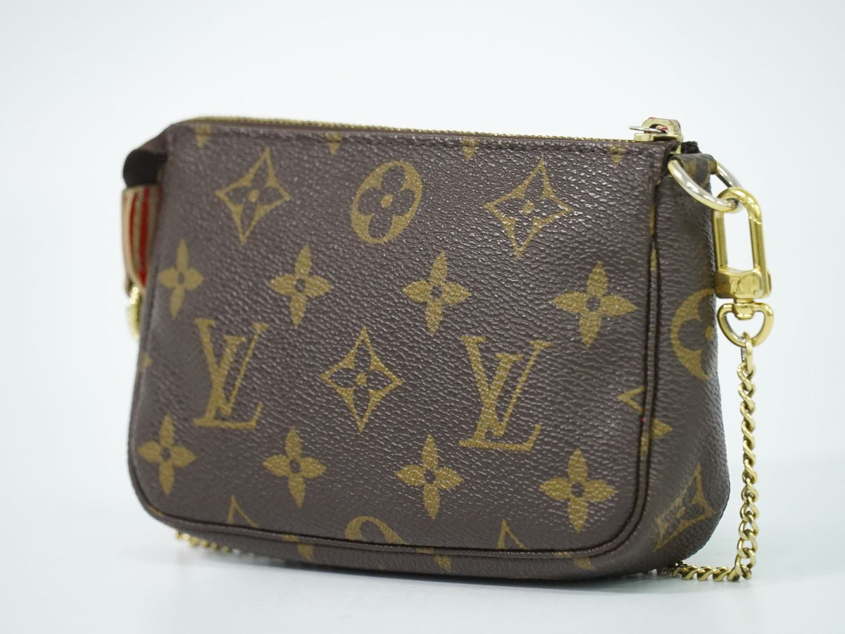 Louis Vuitton LV Mini Pochette Accessoires Trunk & Lock Monogram Pouch Handbag — view 2