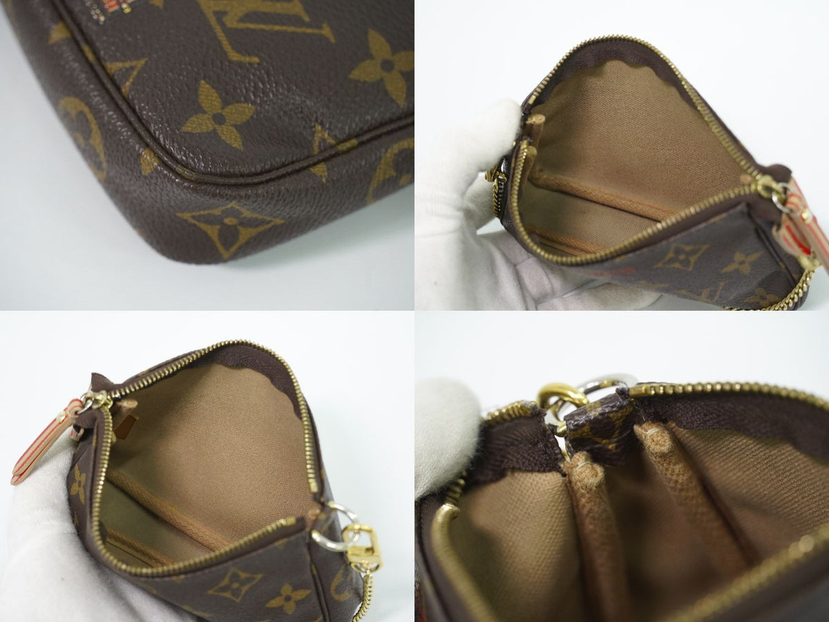 Louis Vuitton LV Mini Pochette Accessoires Trunk & Lock Monogram Pouch Handbag — view 8
