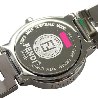 Fendi Watch Orologi Quartz Stainless Steel Silver Black — view 6
