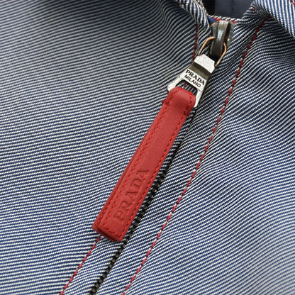 Prada Sport Archive Work Jacket Contrast Stitch Gray Red Double — view 4