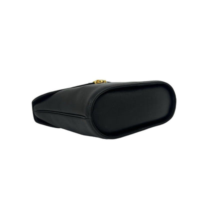 Saint Laurent YSL Logo Cutout Leather 2-Way Shoulder Bag Black — view 7