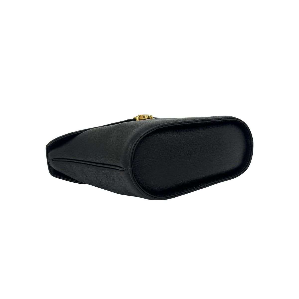 Saint Laurent YSL Logo Cutout Leather 2-Way Shoulder Bag Black — view 7