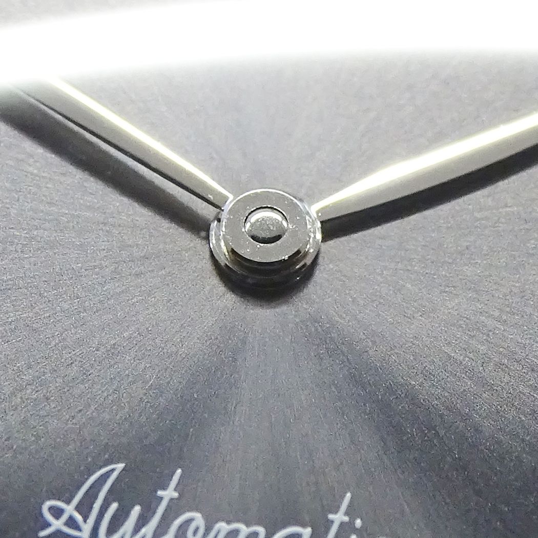 Hermes Watch Arceau Date Automatic Stainless Steel Leather Silver Gray Black — view 6