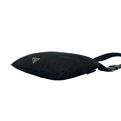 Prada Tessuto Pocono Nylon Leather Shoulder Bag Crossbody Black — view 8