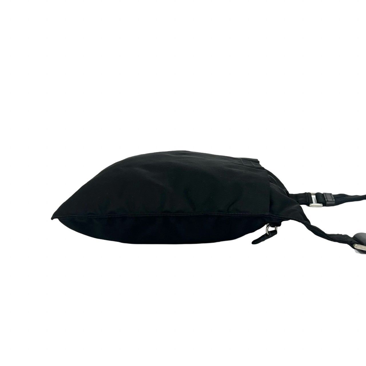Prada Tessuto Pocono Nylon Leather Shoulder Bag Crossbody Black — view 6