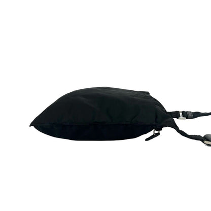 Prada Tessuto Pocono Nylon Leather Shoulder Bag Crossbody Black — view 6