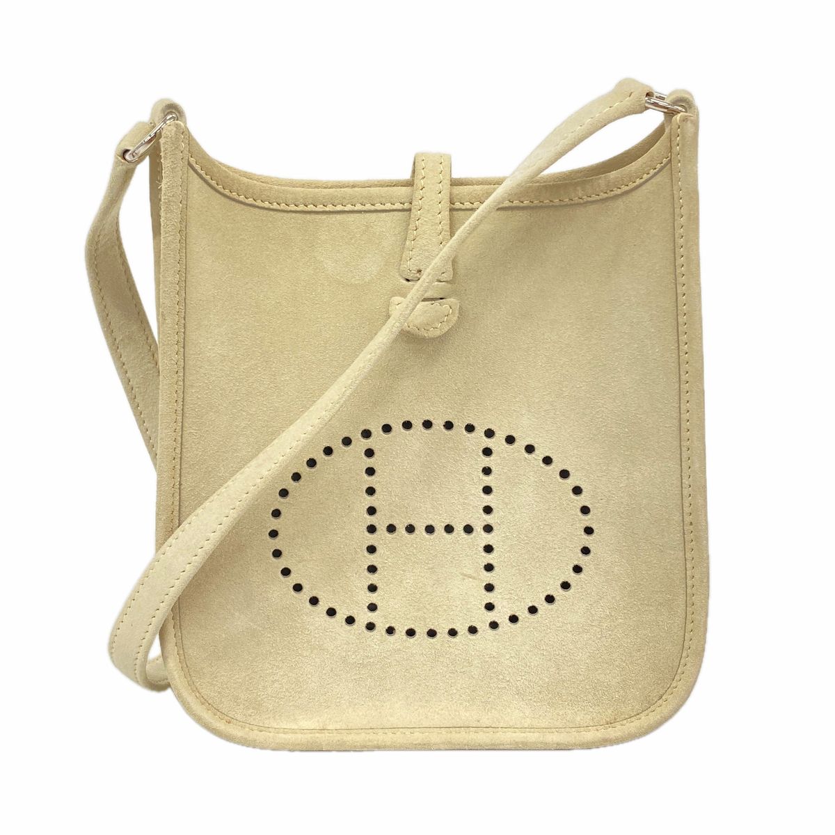 Hermes Shoulder Bag Evelyne TPM Dobris Beton Silver